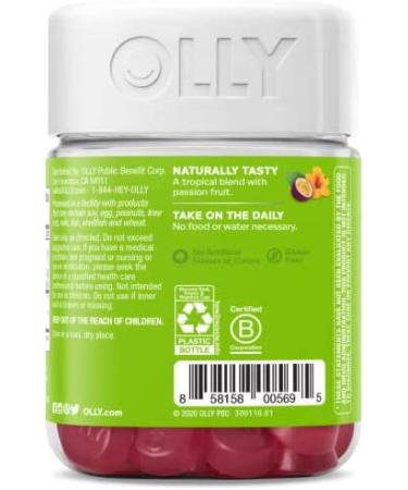 Olly Daily Energy Gummies with B12 & CoQ10 - Tropical Passion - 60 Count - Buy Online on GoSupps.com