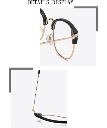 VOOLGA Blue Light Filter Glasses - Metal Frame UV Blocking Glasses for Men & Women - Anti-Reflective Blue Light Glasses for PC & Gaming - Buy Online on GoSupps.com