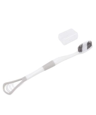 2-in-1 Tongue Cleaner - Best Tongue Scraper for Adults | Eliminate Bad Breath & Refresh Your Mouth - Buy Online on GoSupps.com