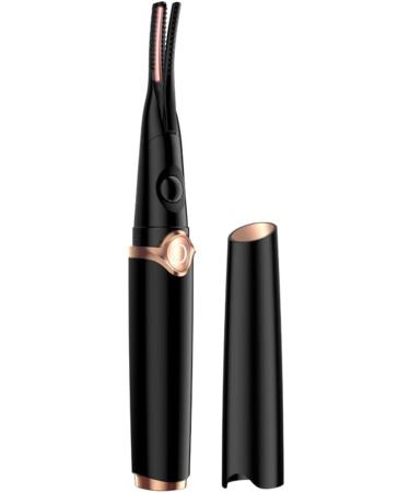 Heated Eyelash Curler Electric Eyelash Curler Professional Rechargeable Lash Curler USB 3 Levels of Temperature Adjustable Quick Natural Heated Eyelash Curlers with Eyelash Comb for Makeup Type 1 Black - Buy Online on GoSupps.com