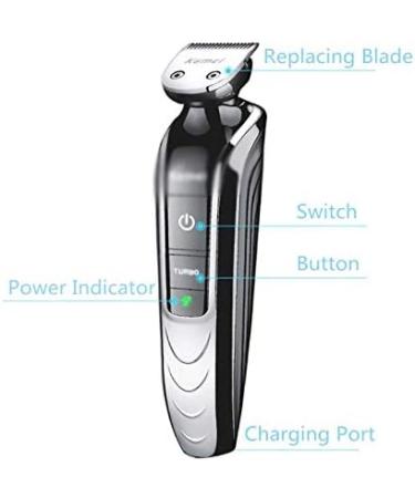 Five-in-One Multifunctional Hair Clipper & Electric Shaver for Hair & Nose - Premium Barber Clipper with Black Blades - Buy Online on GoSupps.com