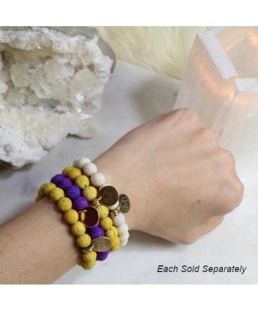 Essential Oil Bracelet for Anxiety | Aromatherapy Lava Stone Diffuser Bracelet for Men & Women - Buy Online on GoSupps.com
