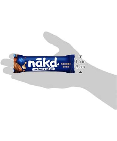 nakd. Blueberry Muffin Raw Fruit & Nut Bars 18 x 35g - Buy Online on GoSupps.com