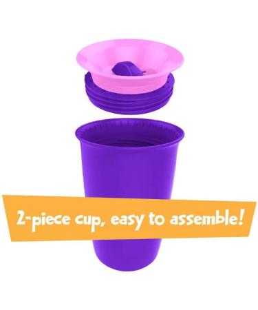 Playtex Baby Stage 2 Spoutless 360 Drinking Cups Pink/Purple 10oz, 2 Pack - Buy Online on GoSupps.com