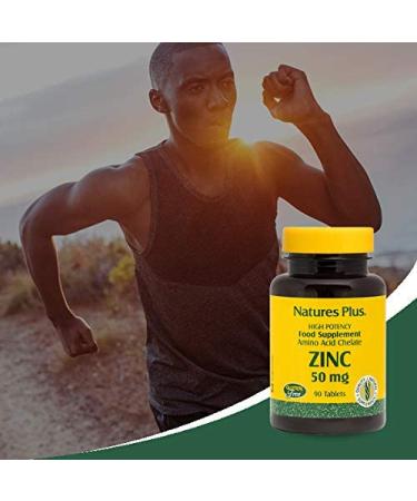 Nature's Plus Zinc 50 mg - 90 Tablets | Support Immune Health & Vitality - Buy Online on GoSupps.com