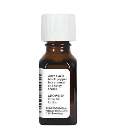 Aura Cacia Pure Black Pepper Essential Oil - 0.5 fl. oz. | Natural Aromatherapy & Wellness - Buy Online on GoSupps.com