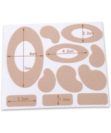 Anti-Wear Foot Pads - 10 Sheets Moleskin Tape Insoles | Gel Heel Sticker for High Heels | Skin-Friendly Slip Protection - Buy Online on GoSupps.com