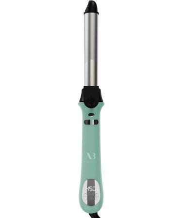 Amira Beauty Automatic Curling Iron - 1" Tourmaline Ceramic Curler Wand with Digital Display Adjustable Temps 250-450 Dual Voltage & Auto Shut Off - Teal Color - Buy Online on GoSupps.com