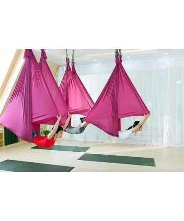 wellsem Deluxe 5mx2.8m Violet Aerial Yoga Hammock Silk Fabric - Pilates & Yoga Swing - Buy Online on GoSupps.com