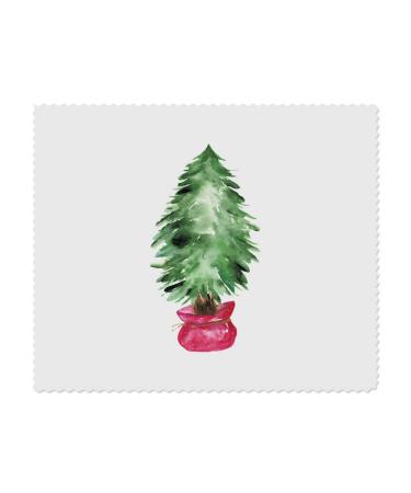 2 x 'Christmas Tree' Microfiber Lens/Eyeglass Cleaning Cloths (LC00020913)