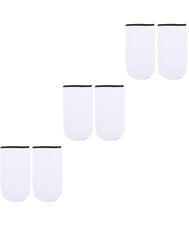 Healeved 3 Pairs was Bath Hand Cover Hand Gloves Hot Wax Bags Paraffin Wax Hand Cover Wax Gloves Wax Bath for Hands Moisturizer Gloves Heart Bun for Hair White Liner Work Insulation
