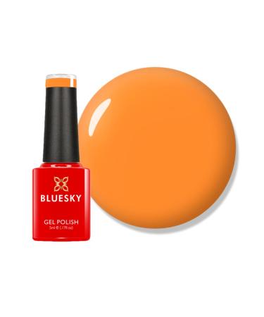 Bluesky Gel Nail Polish Orange Sorbet - Neon04 Bright Long Lasting Chip Resistant 5ml (Requires Drying Under UV LED Lamp) Neon Orange 5 ml (Pack of 1) - Buy Online on GoSupps.com