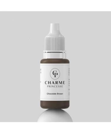 Charme Princesse Permanent Pigment Makeup 15ml Chocolate Brown Color Tattoo Ink Makeup Supplies for Eyebrow Shading Lip Eyeliner PI503-15-004 Chocolate Brown Emulsion Ink
