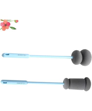 Solustre 4-Piece Bottle Brush Set - Long Handle Cleaning Brushes for Water Bottles Glass Baby Bottles & Household Scrubbing - Buy Online on GoSupps.com
