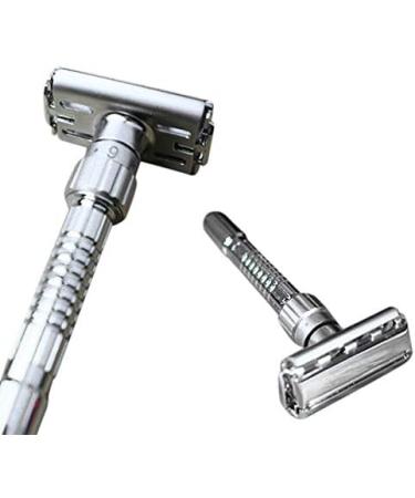 Premium Gkhowiu Classic Double-Edged Razor - T-Shaped 9 Speed 5 Blades Storage Box - Ideal for Smooth Shaving Worldwide - Buy Online on GoSupps.com