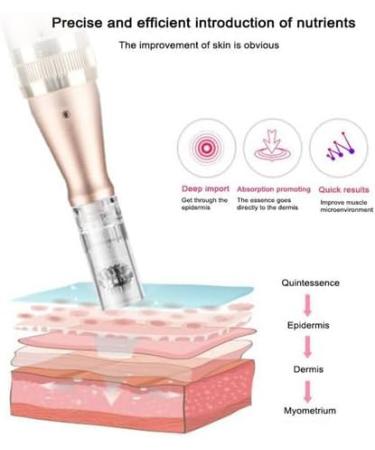 Dr. Pen Ultima M5 Professional Kit - Authentic Multi-function Wireless Derma Beauty Pen - 12pins (0.25mm) 2 + 36pins (0.25mm) 2 + Round Nano (0.25mm) x2 Cartridges - Buy Online on GoSupps.com