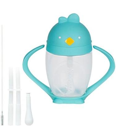 Made in USA Lollaland Weighted Straw Sippy Cup - Infant & Toddler Transition Cup | Shark Tank Product | Lollacup (Turquoise) with Straw Replacement Pack - Buy Online on GoSupps.com