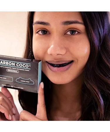 Coconut Charcoal Teeth Whitening Strips - Natural Oral Care Solution - Buy Online on GoSupps.com