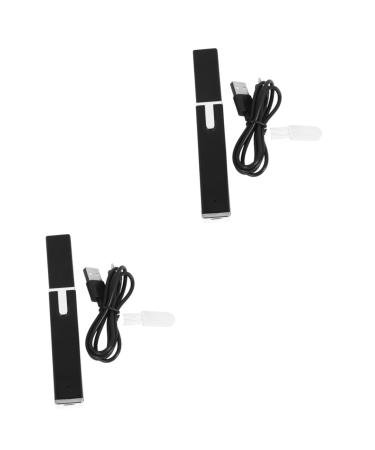 FRCOLOR Hair Removal 2pcs Nose Hair Trimmer Tool Abs Man Portable USB Nose Hair Trimmer