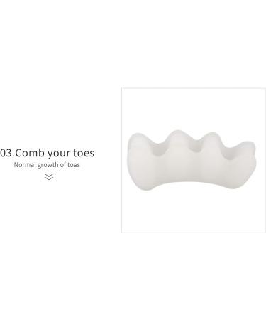 Silicone Toe Separators - 2 Pairs Gel Spacers for Bunion Corrector & Toe Straightener | Reduce Foot Pain & Improve Toe Alignment - Men & Women - Buy Online on GoSupps.com