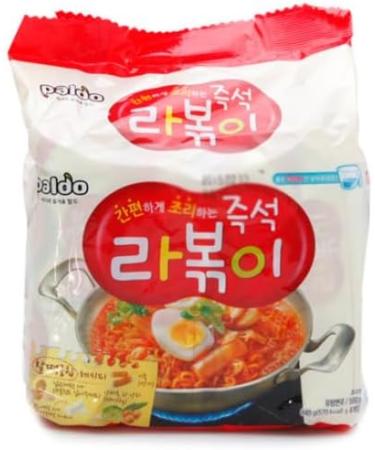 PALDO Rabokki Ramen Korean Topokki Taste Hot & Spicty Instant Noodles 145g (Pack of 16) - Buy Online on GoSupps.com