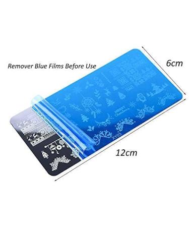 8 Pcs Nail Stamper Kit with Templates - Lace, Animal, Flower, Constellation Designs - Buy Online on GoSupps.com