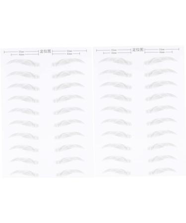 MAGICLULU 6 Sheets Pairs Eyebrow Sticker Black Stickers Eyebrowsb Adhesive Eyebrow Template 6d Patch Hair - Buy Online on GoSupps.com