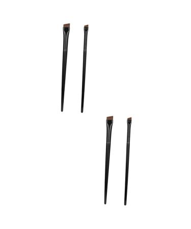 Balacoo 6 Sets Eyeliner Brush Makeup Brush Eye Liner Wands Multipurpose Eyebrow Brush Multi-function Eyebrow Brush Multifunctional Eyebrow Brush Makeup Tool Newborn Bevel Wood Toiletries