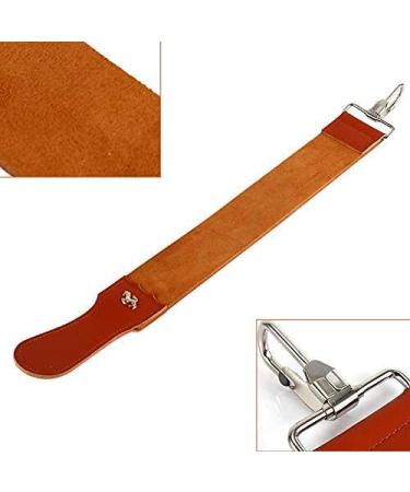 Genuine Leather Razor Strop for Sharp Shaving - Double Sided Sharpening Belt for Razor and Folding Knife - Buy Online on GoSupps.com