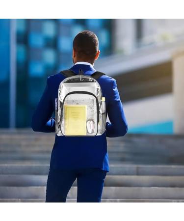 Fomaris Heavy Duty Clear Backpack - Transparent Bookbag for School, Work, Stadium, Travel - Black - Buy Online on GoSupps.com