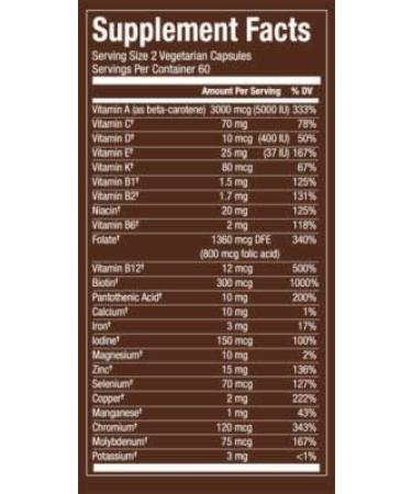 Plant Fermented Whole Food Multivitamin for Men 50+ | Immune Support | Metabolism Boost | Bone Health | 120 Vegetarian Capsules - Buy Online on GoSupps.com