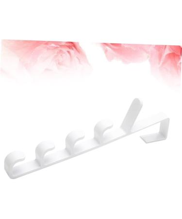 Alipis 3pcs 5 Door Rack Hooks Hat Hangerwhitel The Coat Over Holders Towel Multifunctional Plastic medium White - Buy Online on GoSupps.com