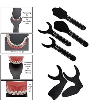 Dental Photography Contrast Board Set 6 Pieces Black Background Palatal Contraster with Scale - Buy Online on GoSupps.com
