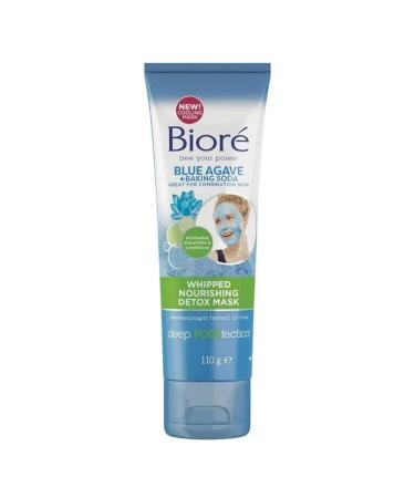 Biore Blue Agave & Baking Soda Whipped Nourishing Detox Face Mask for Combination Skin 110 g