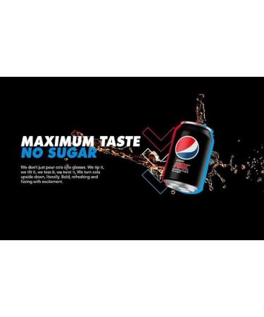 Pepsi.Max 24-Pack | Zero Sugar Cola with Maximum Flavor| Sugar-Free Carbonated Soft Drink | Refreshing Pepsi Taste - Buy Online on GoSupps.com