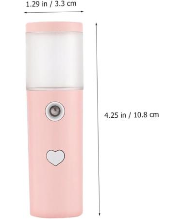 DOITOOL Facial Humidifier Indicator Light Mineral Drops for Water Mini Humidifier Air Humidifier Beauty Spray Water Meter The Face Sprayer Moisture Cream Abs Pink - Buy Online on GoSupps.com