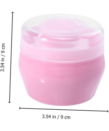 Beatifufu 2 Sets Baby Plush Puff Transparent Baby Powder Boxes Dry Powder Puffs Makeup Puffs Talcum Filling PP Baby Container - Buy Online on GoSupps.com