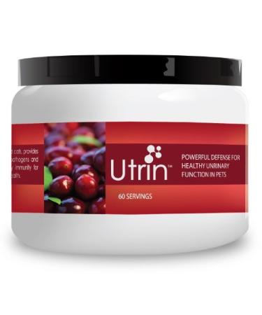 NUSENTIA UTRIN - Urinary Support for Cats & Dogs - Dual-Action Cranberry & D-Mannose - for Natural Bladder Health, Incontinence, and Recurring UTI, 60 Servings