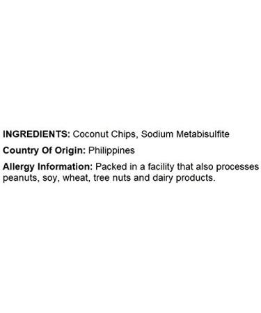 NUTS U.S. Unsweetened Raw Coconut Chips - 2 LB (2 Pound) - Buy Online on GoSupps.com