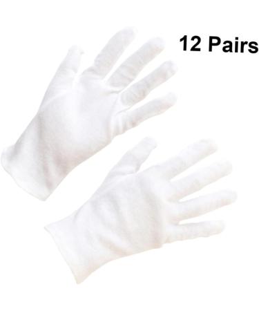 ULTECHNOVO 24 Pairs Cotton Gloves Spa Gloves Dry Hands Gloves The Ove Glove Moisturizing Hand Gloves Hair Salon Gloves Industrial Gloves Lab Glove Gloves Hair Coloring Protection White Work - Buy Online on GoSupps.com