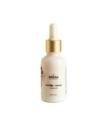 Rosehip + Carrot Facial Oil - Natural Ingredients for Sensitive Skin - Revitalize Radiance & Plump Skin - 30ml