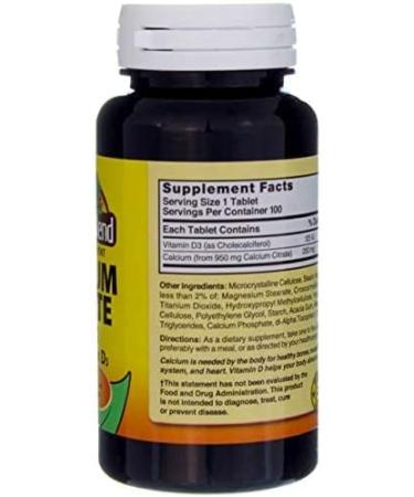 Nature's Blend Calcium Citrate with D3 100 Tabs | Model 079854168600 - Buy Online on GoSupps.com