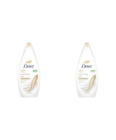 Dove Nourishing Silk Body Wash microbiome-Gentle for softer smoother skin after one shower 720 ml (Pack of 2) Mild 720 ml (Pack of 2)