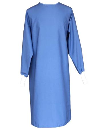 Avery Hill Medical PPE Reusable Isolation Gown Level 1 for Dentists Hygienists Doctors Nurses and Medical Personnel - Blue - Medium Blue Medium (5'2 - 5'7 110 - 160 lbs)