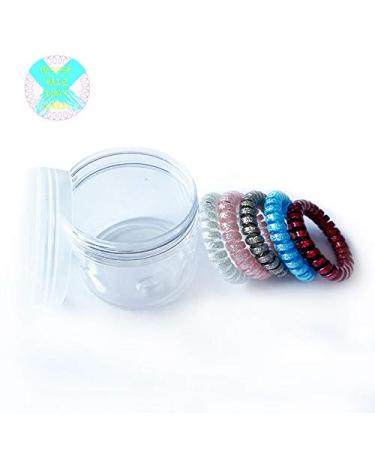 Spiral Coil Elastic Hair Ties - Set of 10 | Strong Hold Hair Accessories - Buy Online on GoSupps.com