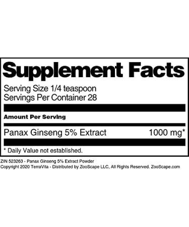 Panax Ginseng 5% Extract Powder (1 oz ZIN: 523263) - 3 Pack - Buy Online on GoSupps.com