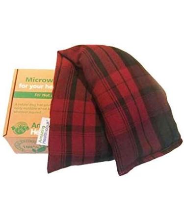 Unscented Microwave wheat bag - UK Made Heat Pack - NON Scent in Plum Tartan Cotton Gift Box Plum Tartan 1 Count (Pack of 1) - Buy Online on GoSupps.com