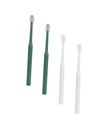 Balacoo 4pcs 360 Shop Kittens Oral Plastic Long Soft-Bristle Portable Stick Pet Reusable Pets Puppy Teeth Cleaner Supplies Degree Manual Dog Kitten Travel for Practical 1 count (Pack of 1) Assorted Color