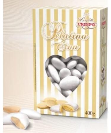  CRISPO White Pelatine Etna almond-coated dragees 400g Crispo - Buy Online on GoSupps.com