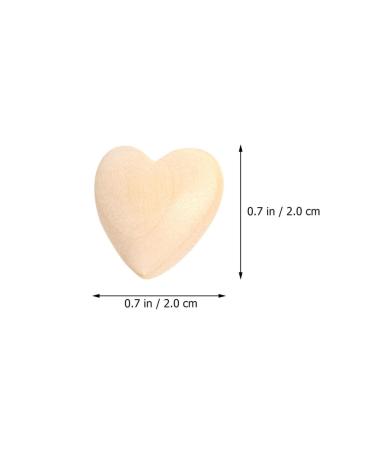 Buy Toyvian 250pcs Peach Heart Unfinished DIY Wooden Beads - Perfect for Valentine's Day Jewelry & Crafts | Quality Heart Loose Beads for Kids Decor - Buy Online on GoSupps.com
